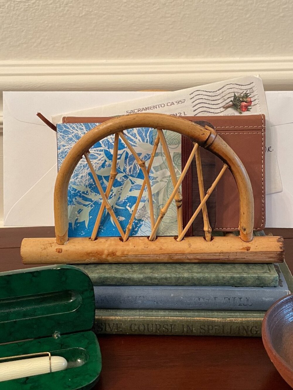 Bamboo Napkin or Letter Holder